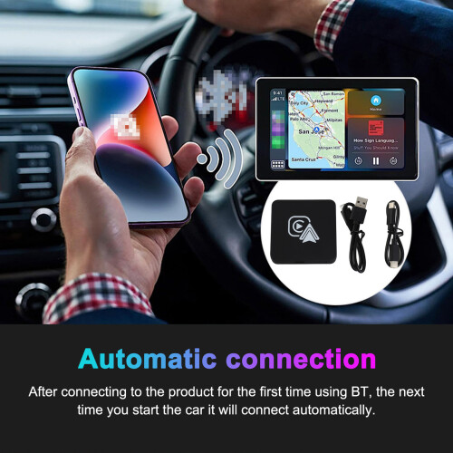 Car Wireless Adapter 5V 1-2.1A Plug Play iPhone 6+