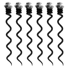 6 phíosa gabhálais oscailteora fíona giotán corcscrew athsholáthair dubh
