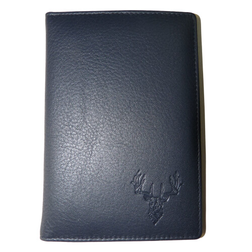 (Navy) Stag Passport & Card Holder