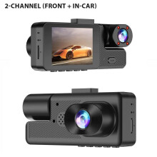 Cámara de salpicadero DVR para coche 3 en 1 con doble lente HD 1080P, grabadora de vídeo y caja negra para coche.