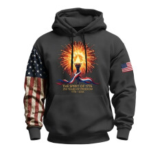 250. Jahrestag USA 1776–2026 Sweatshirt Herren Amerikanische Flagge Hoodie 250. Jahrestag Langarmhemden Modischer Pullover