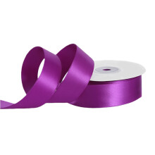 Fita de cetim de seda, 2,5 cm x 23 m, em carretel de madeira, cores sortidas, borda desfiada – ideal para embrulho de presentes, chá de bebê,