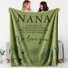 Flanelová deka Cozy Nana, měkká deka do postele, pohodlná a teplá, odolná, ideální na pohovku, do kanceláře, do postele, na kempování, na