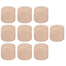 10 stuks blanco houten dobbelstenen, onbewerkte houten kubussen, vierkante blokken voor knutselen en bedrukken