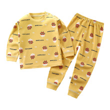 Baby Jungen Mädchen Herbst Winter Kleidung Kleinkinder Kinder Einfarbige Outfits Warmes Langarm-Sweatshirt-Oberteil Jogginghose Set Braun 5-6 Jahre