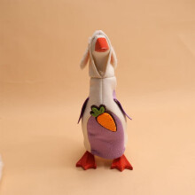 Húsvéti Desk Buddy szett, imádnivaló mini liba figurák, vidám dekoráció irodába, dolgozószobába vagy gyerekszobába tavasszal, lila, 1 db