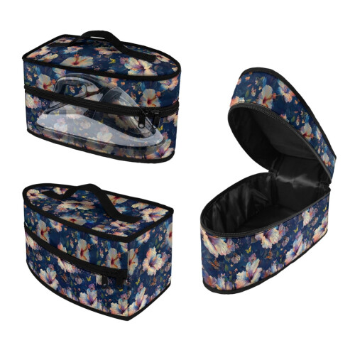 Θήκη ατμοσιδήρου με εκτύπωση πεταλούδας ιβίσκου, θήκη μεταφοράς ατμοσιδήρου,