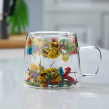 Clearance! Double Wall Glass Coffee Mugs Clear Cups for Cappuccino Tea Espresso Latte Hot Beverages Glasses Birthday Gifts for Women Her