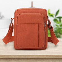Ľahká nylonová crossbody taška, nastaviteľný ramenný popruh na každodenné cestovanie, viacero priehradiek, bezpečné puzdro na telefón