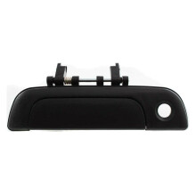Poignée de porte extérieure avant côté conducteur pour Suzuki Esteem GL/GLX Plus (1995–2002), en plastique texturé noir avec trou de serrure,