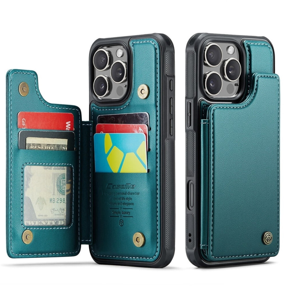 Caseme Leather Wallet Case For Iphone 16 Pro MaxâRfid Blocking, Magnetic Clasp, Kickstand, Shockproof, Compatible With Iphone 16 Pro Max 9340959413867