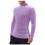 Pull homme uni à col montant et manches longues 1