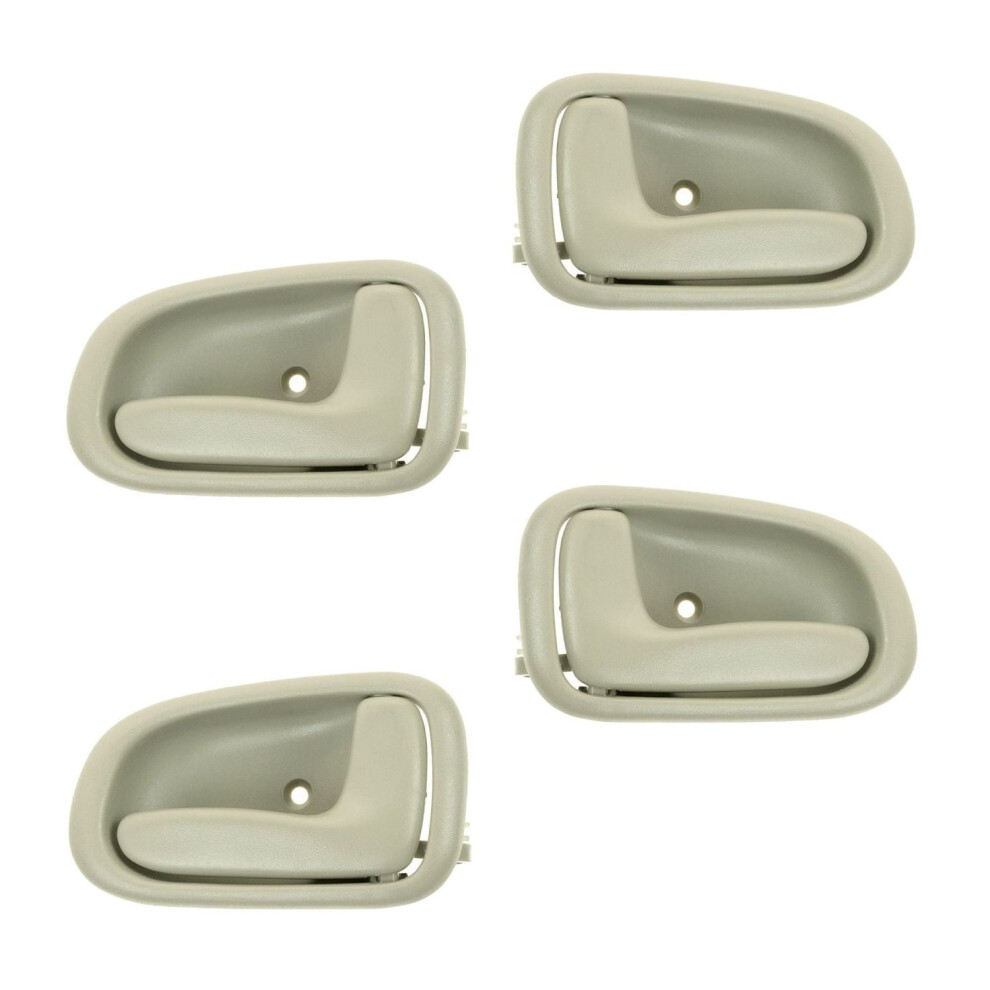 Car Door Handle Interior (, 4Pcs) Compatible With Geo Prizm 1993Â1997 & Toyota Corolla 1993Â1997 Beige 9340959415465