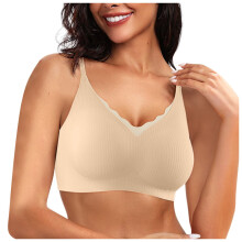 Nahtlose Damen-BHs ohne Bügel, Push-up-BHs mit Wellenkante, weiche, kabellose Komfort-Bralettes, BHs mit vollständiger Abdeckung für jeden Tag