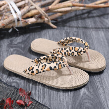 Willtoo Slippers for Women Indoor Comfy Anti-Slip Flip Flops for Women Retro Summer Beach Sandals Brown US-8.5(EU-41)