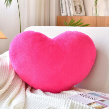 Coussins à moins de 10 $ - Coussin décoratif en forme de cœur 3D moelleux, coussins décoratifs doux et mignons, cadeau idéal pour le salon et le