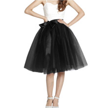 Women's Short Tutu Skirt with Sash Black M