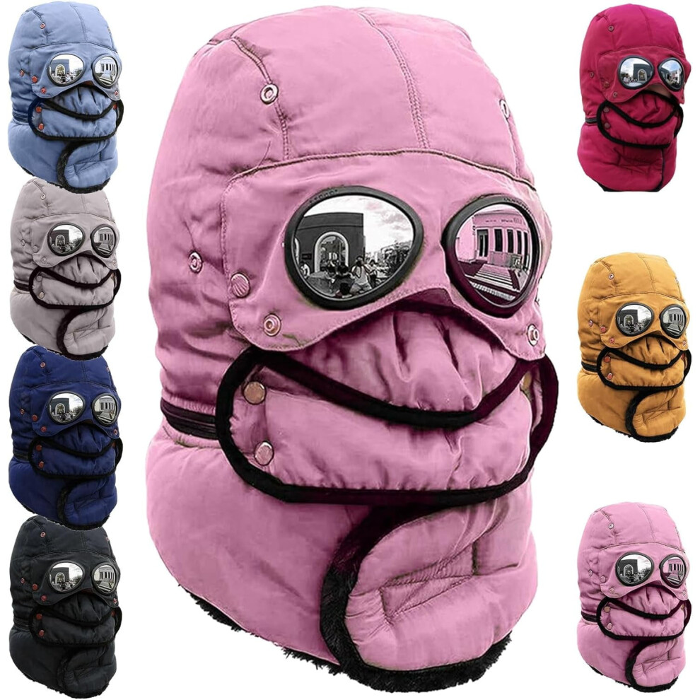 Winter Thermal Trapper Hat With Goggles Windproof Lining 9122141668497