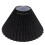Abajur de tecido preto para quarto, ideal para decoração de mesa. 1