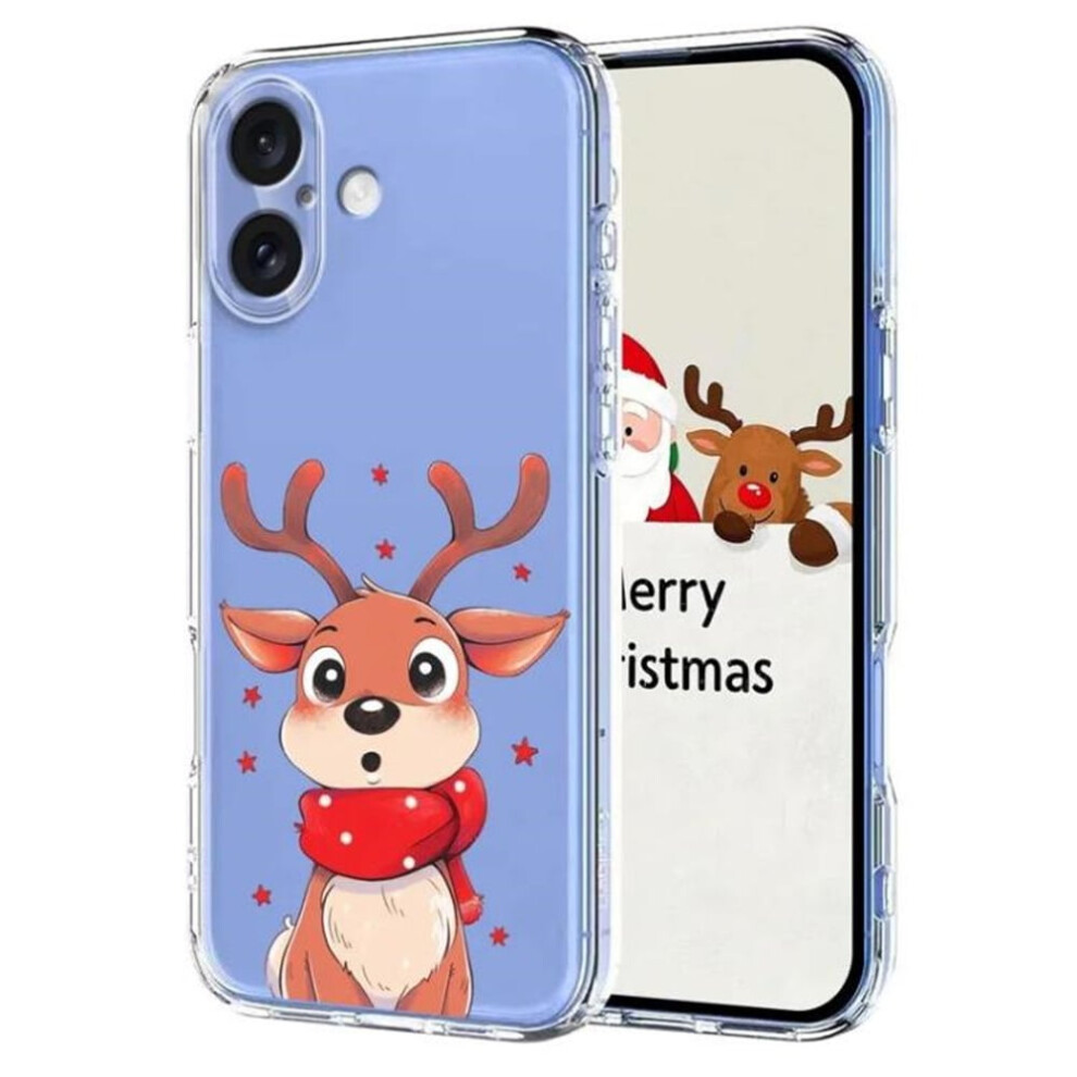 Slim Shockproof Christmas Tpu Case For Iphone 16 (Compatible With Magsafe), Brown 9193271112549