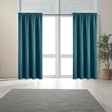 Blackout Thermal Curtains 2-Pack, Grommet Top, Dark Green, 52"x63", Room Darkening for Bedroom/Living Room