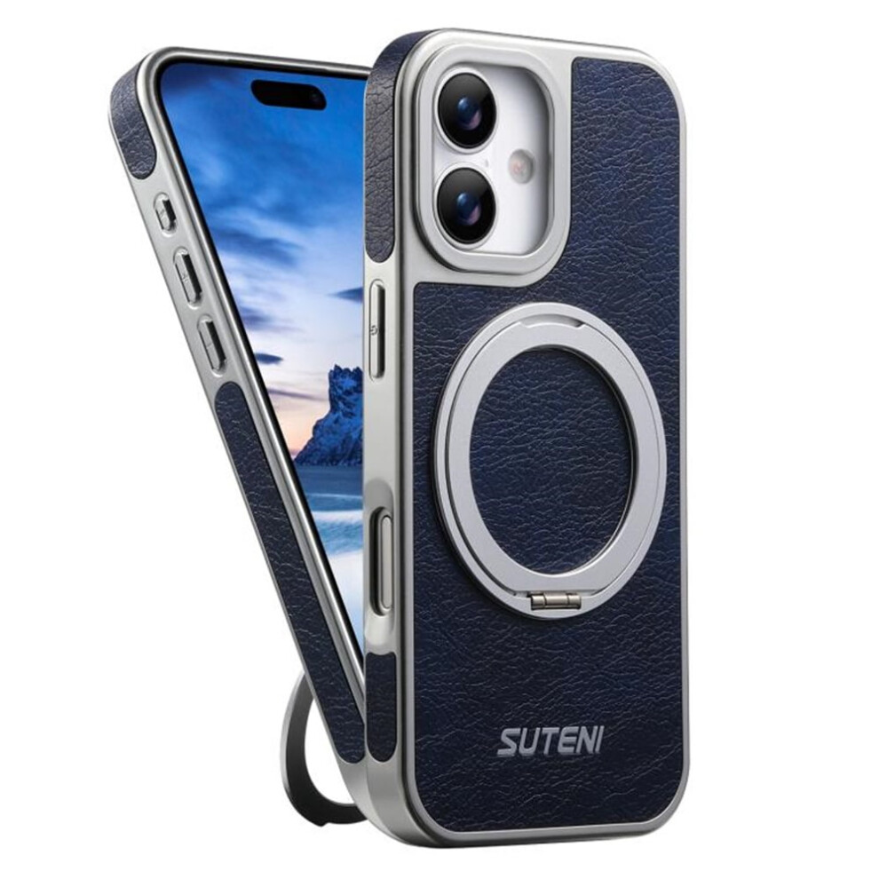Leather Iphone 17 Case With Magsafe And 360 Rotating Ring 913211580738