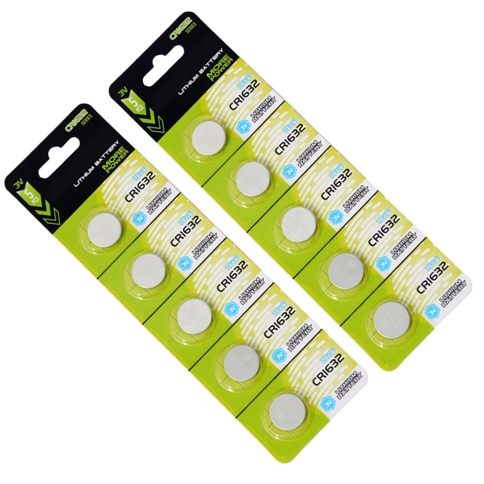 Feamos Pack Of 10/5Pcs Cr1620/Cr1632/Cr1616 3V Lithium Button Cell Batteries Long Last Power Battery For Remotes And Toy 9327961755635