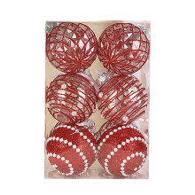 12 PCS Christmas Ball Ornaments, Shatterproof Clear Large Plastic Christmas Tree Decoration, for Xmas Party Wedding Holiday and Home Decor (Red)