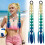 Three-color Gradient Internet-famous Hand-woven Braids And Ponytail 1