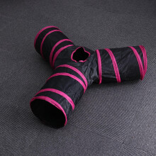 Pet Tunnel Toys 1Set Foldable 3 Way Tubes for Cats Guinea Pigs and Rabbits