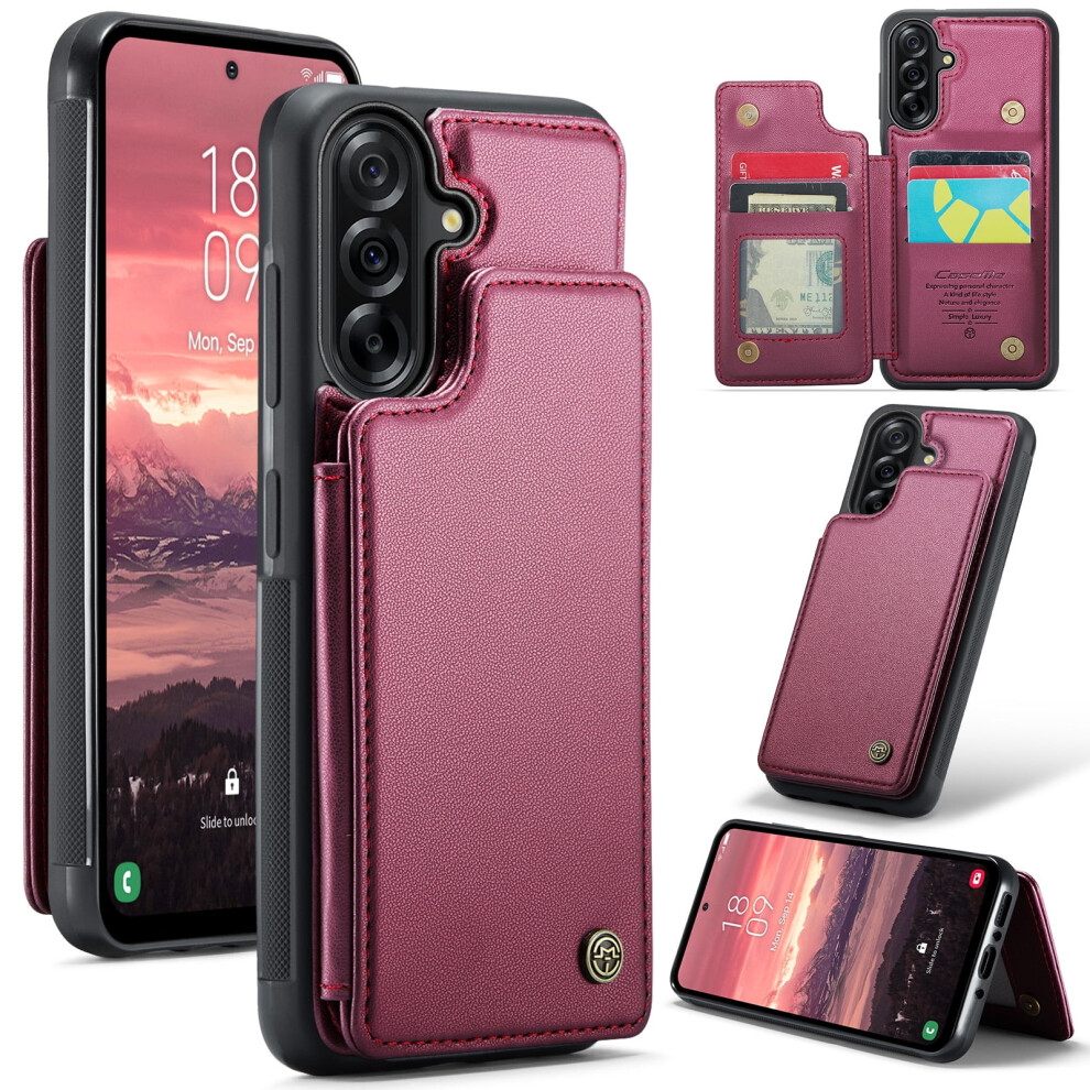 Caseme Leather Wallet Case For Compatible With Samsung Galaxy A56 5G Â Rfid Blocking, Magnetic Clasp, Kickstand, Shockproof 9327961757639