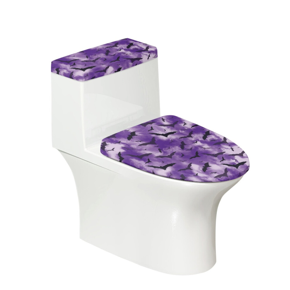 Bat Toilet Cover, Stretch Fit Polyester Toilet Lid Covers, 17X21 Inches 9327961759305