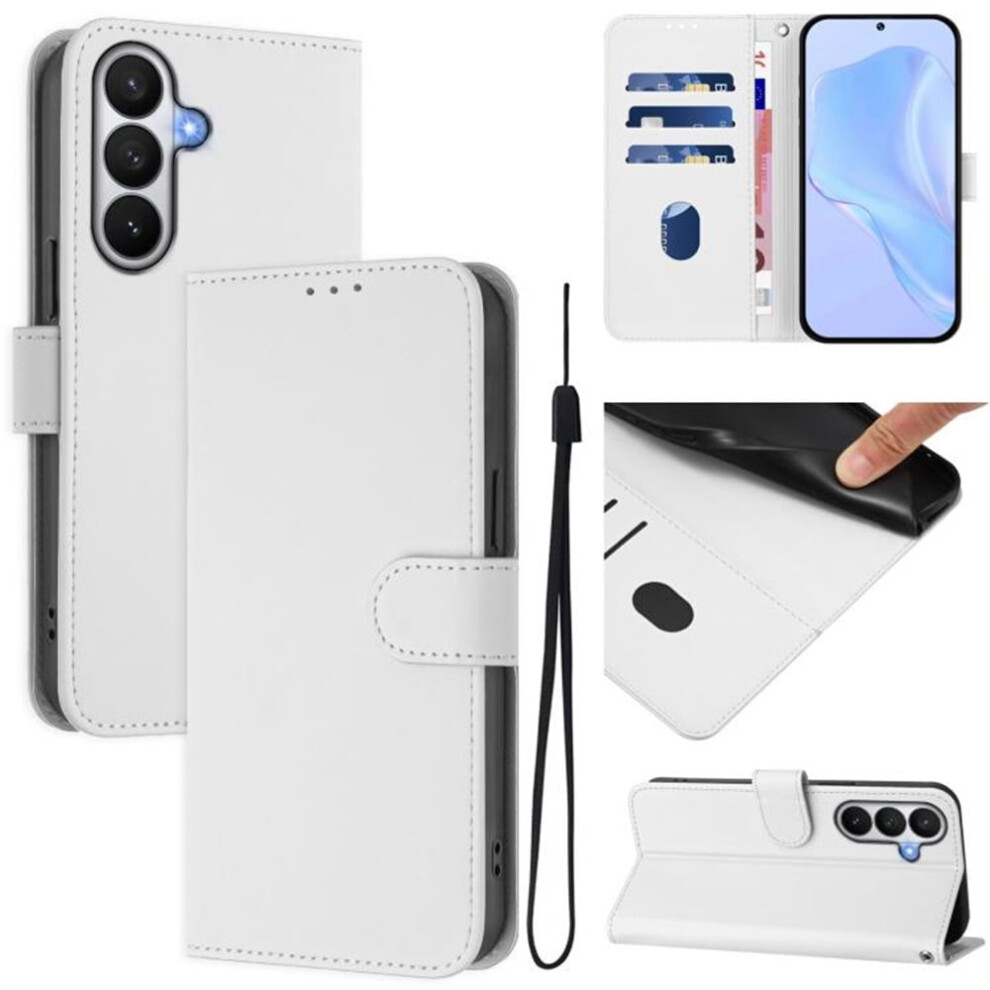 Wallet Case For Samsung Galaxy S26+ 5G Pu Leather White 975221418128