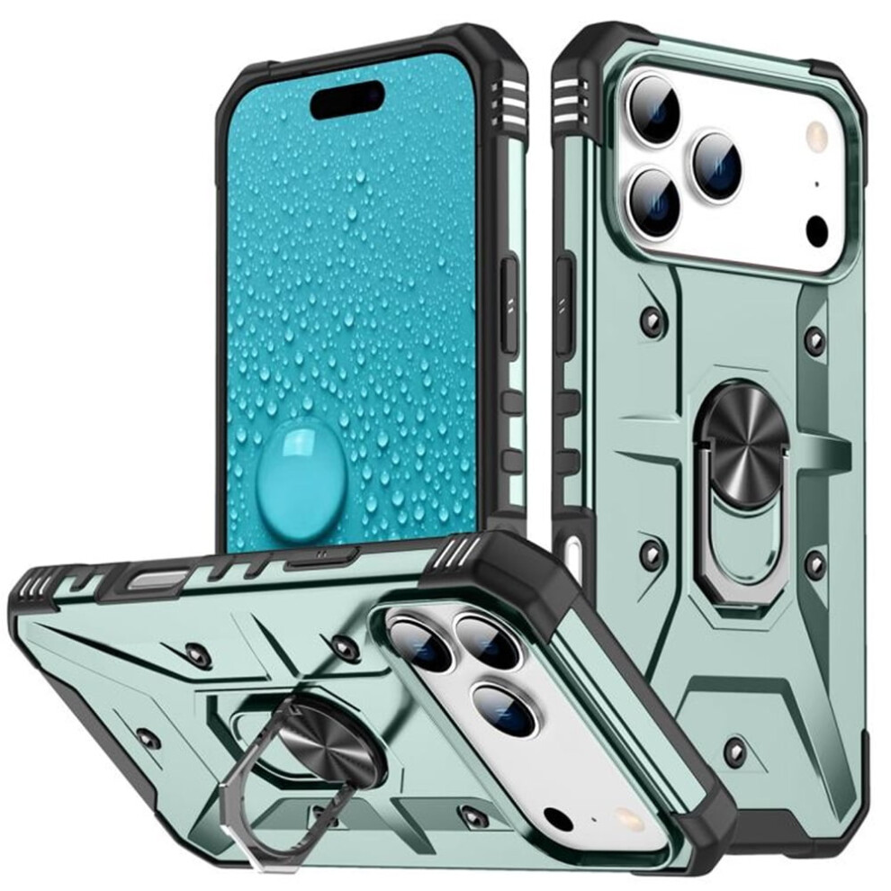 Iphone 17 Pro Max Shockproof Magnetic Stand Case Light Green 913211582893