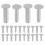 14Pairs Silver Cutlery Repair Rivets for and Kitchen Tools 1