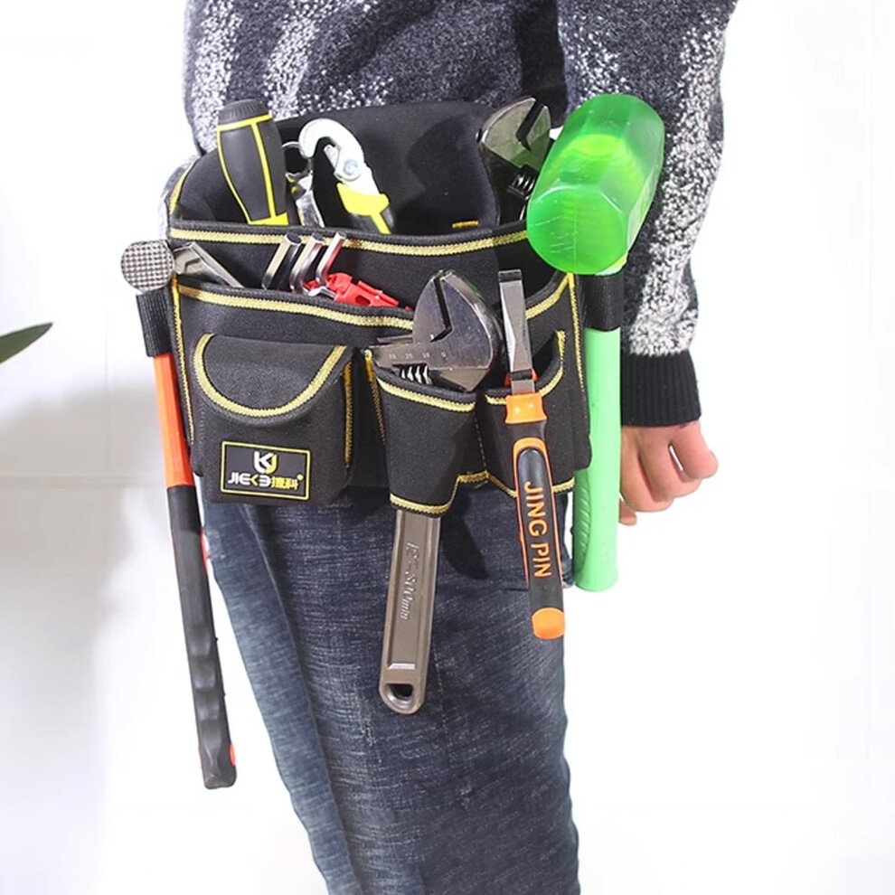 Magnetic Tool Belt With 27 Pockets, Adjustable Heavy-Duty Utility Belt & Detachable Pouch Â Compatible With Electrician Tools 9327961758063
