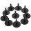 Decorative Duck Holder Display Stand Black 10 pcs 1