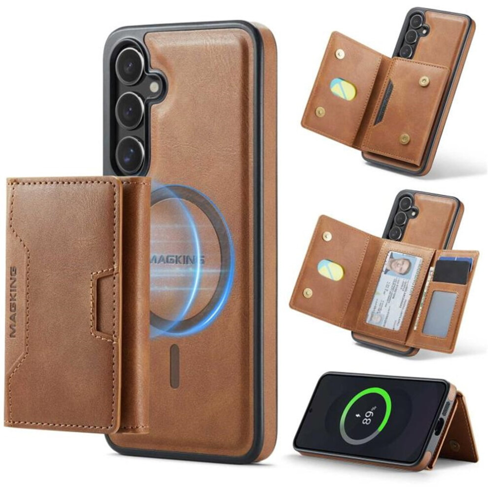 Rfid-Blocking Leather Case For Samsung Galaxy S25 Fe 5G 6.7 975221419118