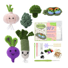 DIY Crochet Starter Kit with Yarn Hooks and Needle