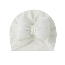 Baby Knitted Hairbands Solid Color Bow Flower Girls Hairbands White Free Size