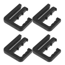 4Pcs Pant Clips For Waist Tightener Black Plastic Waist Cincher For Skirts And