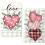 Valentine's Kitchen Towels Absorbent Heart Print 2-Pack 1