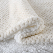 Lamb Wool Blanket - Double Thickened Pineapple Checked Flannel Blanket, Ideal Coral Velvet Cover for Extra Warmth in Winter.