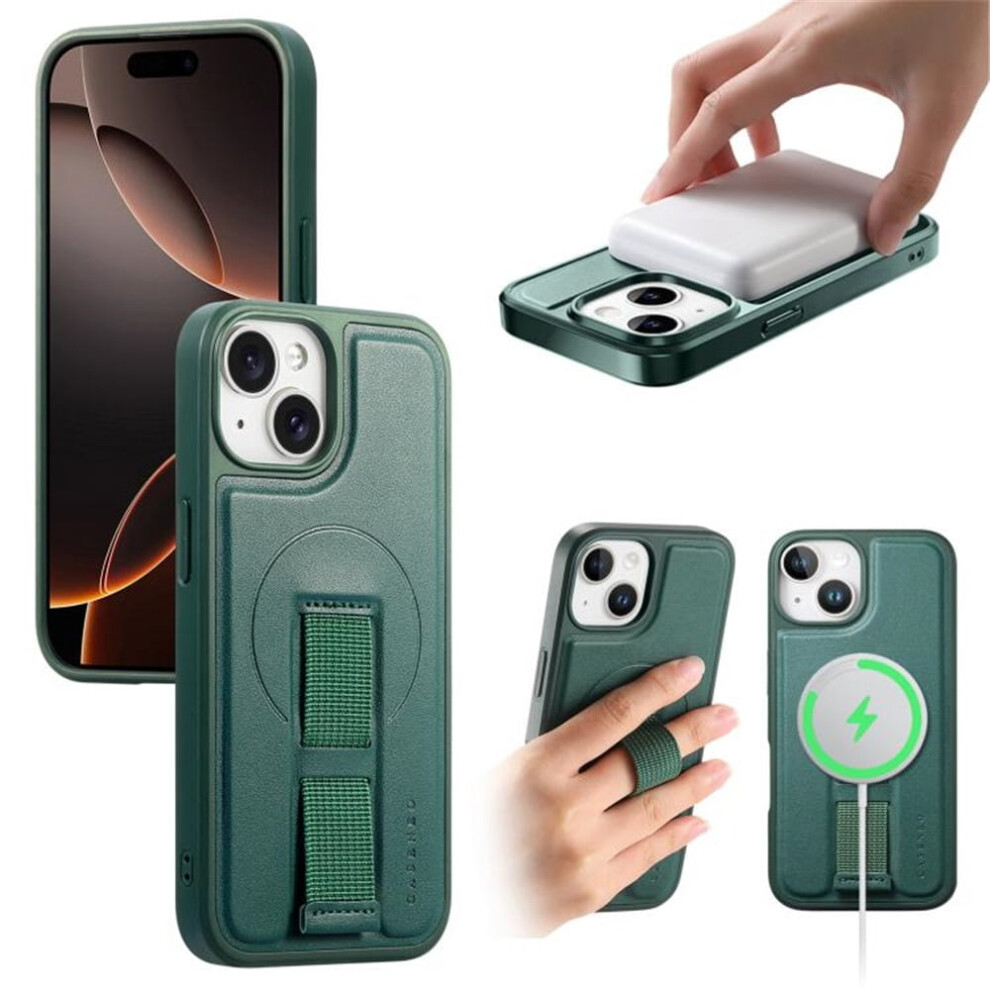 Iphone 15 Plus 6.7" Magsafe Case With Belt Clip, Holster & Kickstand Â Green 9353595671607