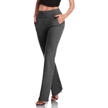 Dress Pants Women,High Waist Stretchy Trousers Pull on Office Slacks Bottoms (Black,Medium)