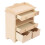 Compact and Portable Mini Wooden Nightstands1: 12Scale Bedside Table Model Solid Wood Smooth Surface Realistic Design Exquisite Craftsmanship 3