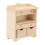 Compact and Portable Mini Wooden Nightstands1: 12Scale Bedside Table Model Solid Wood Smooth Surface Realistic Design Exquisite Craftsmanship 4