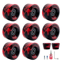 8 Pack LED Wheel Rolschaatswielen met Lagers 32Mm X 58Mm Rolschaatsaccessoires