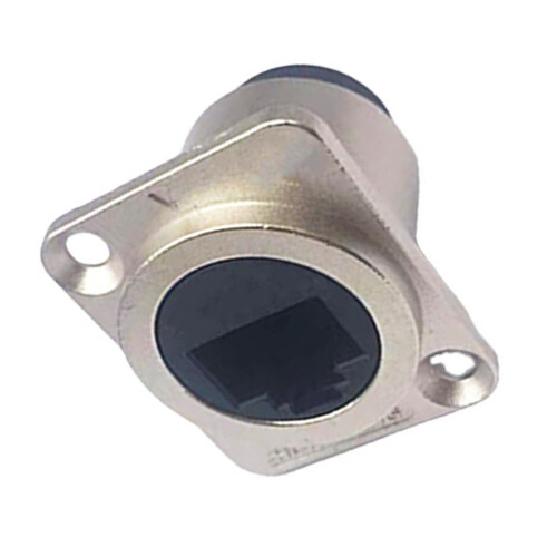 Type Connector Female To Female RJ45Coupler Panel Mount Shielded Connector Reinforced Connection Bulkhead Pass Through Data Transfer Fireproof 1