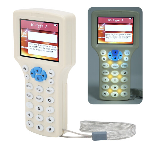 Decodificador IC HID UID, ferramenta de programação de cartões inteligentes, leitor/gravador/duplicador RFID com tela colorida de 3,2 polegadas 2